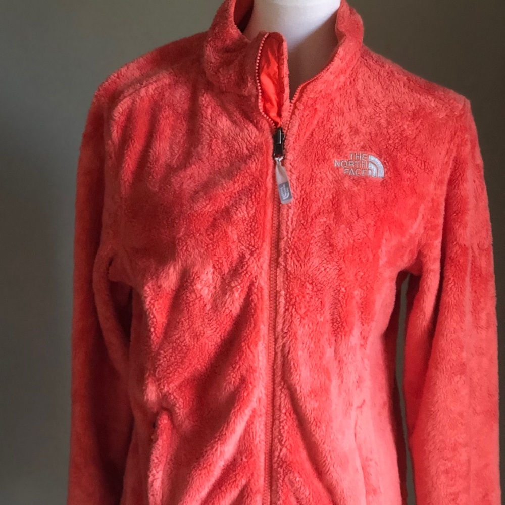 North Face orange fleece